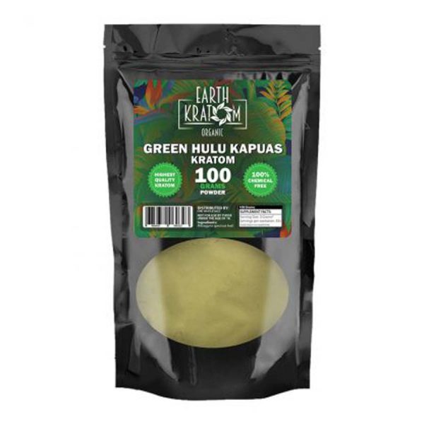 Earth Kratom Green Hulu Kapuas Capsules