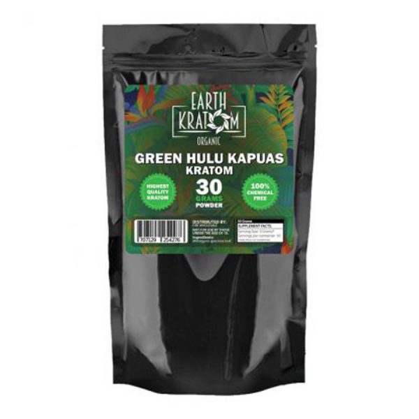 Earth Kratom Green Hulu Kapuas Capsules