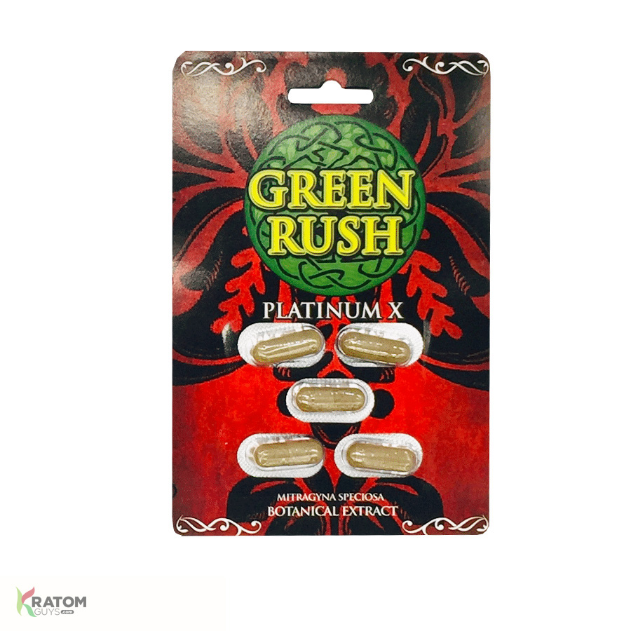 Gold Kratom Botanical Extract Capsules By Green Rush - KratomGuys