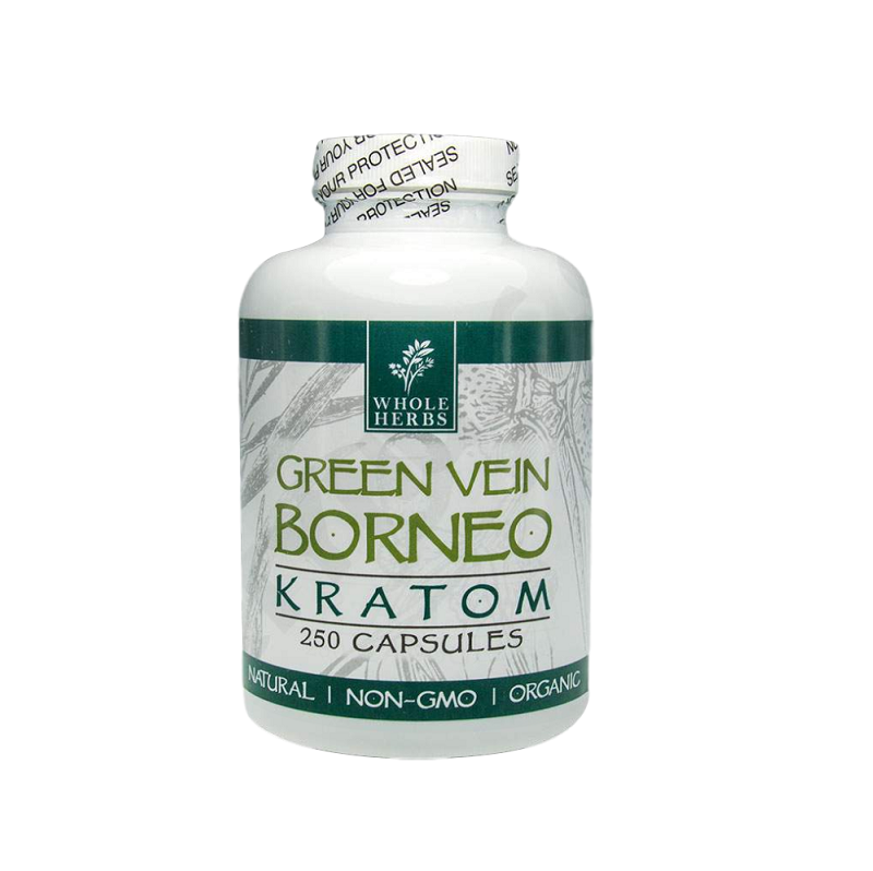 Green Vein Borneo Capsules By Whole Herbs - KratomGuys