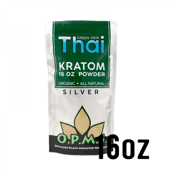 Silver Green Vein Thai Kratom Powder By OPMS