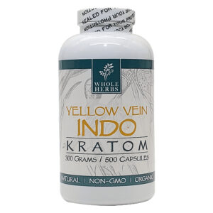 Yellow Vein Indo Kratom Capsules By Whole Herbs